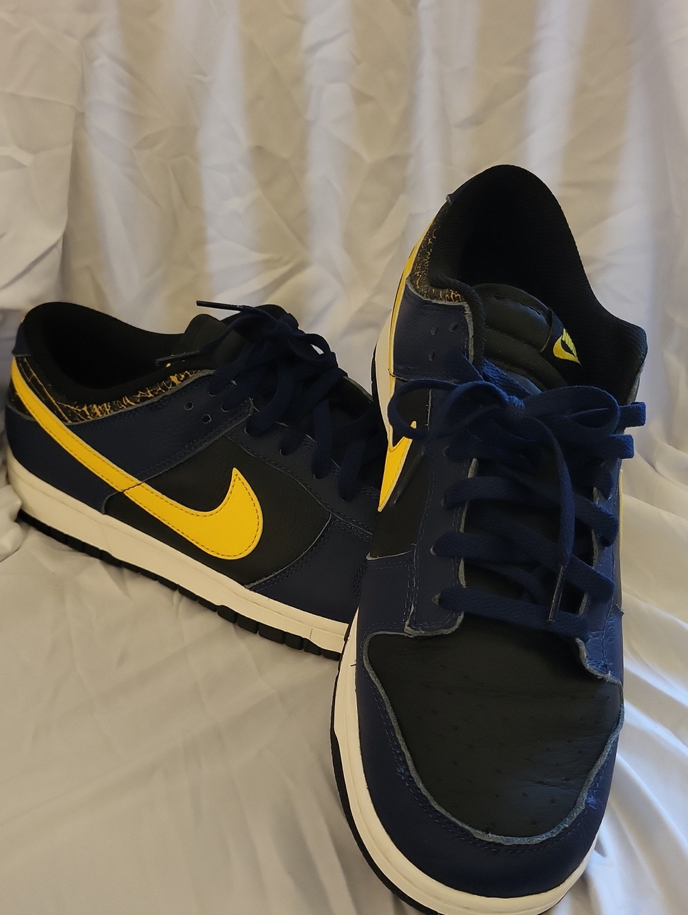 Nike Men's Dunk Low- Navy and Yellow